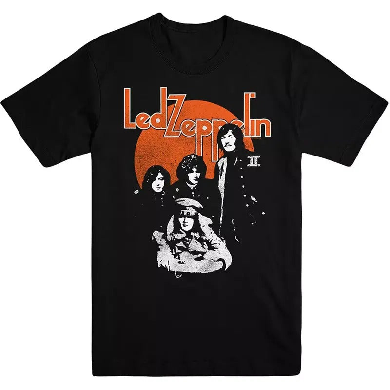 Led Zeppelin Orange Circle Official Tee T-Shirt Mens Unisex Menswear Top Hoodie, Sweatshirt | DripVista.com