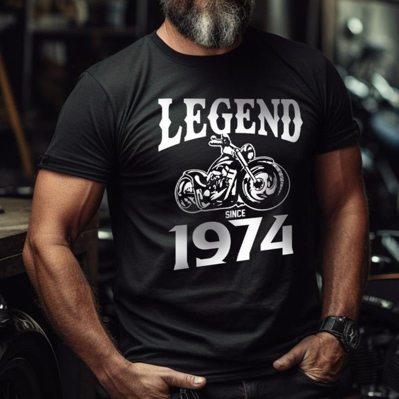 Legend Biker Since 1974 T-shirt