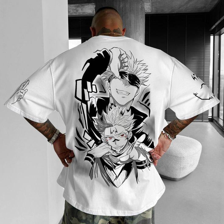 Legendary Clash Gojo Sukuna Tee, Jujutsu Kaisen Graphic Shirt, Anime Fight Fan Gift, Cursed Energy Battle Hoodie, Sweatshirt