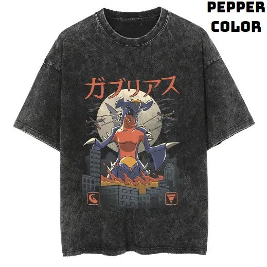 Legendary Dragon Ground Kaiju Vintage Graphic Tees, Ground Kaiju T-Shirt, Pokemon Shirts, Unisex Anime Manga Shirt Top Menswear Womenswear Streetwear