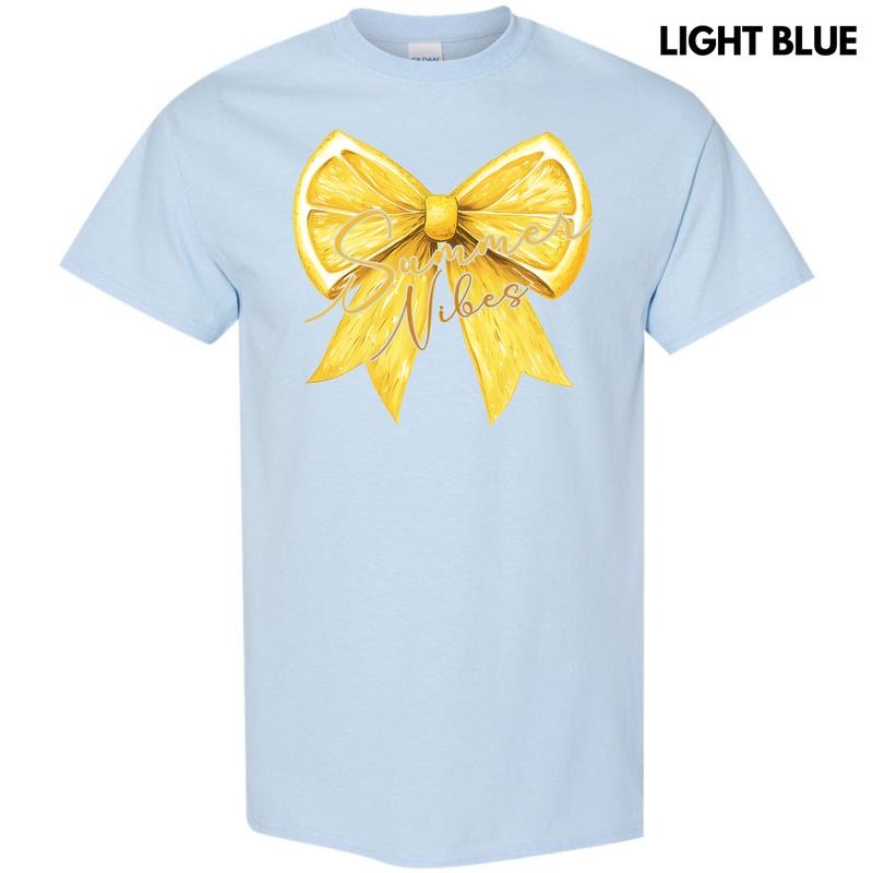 Lemon Summer Bow Gildan Short Sleeve T-Shirt 'NLB' Hoodie, Sweatshirt | DripVista.com