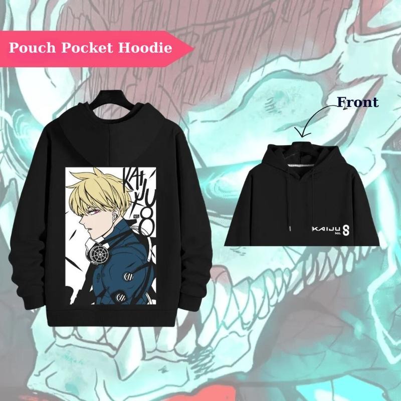 Leno Kaiju No. 8 Hoodie, Dynamic Graphic Tee Featuring Iconic Anime Artwork, Ideal Gift for Kaiju Lovers