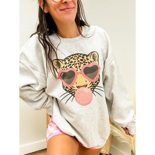 Leopard Bubblegum Graphic Top
