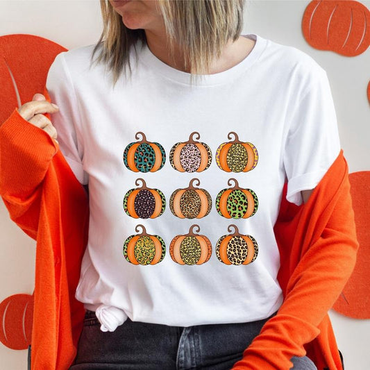 Leopard Pumpkin Shirt, Trendy Thanksgiving Hoodie, Fall Lover Sweater, Pumpkin Season Hoodie, Autumn Sweater Gift For Woman.