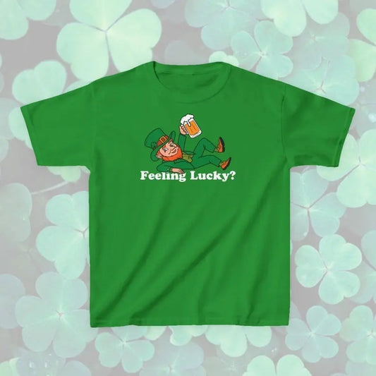 Leprechaun Baby Tee, St Patrick's Day Feeling Lucky Baby Tee, Luck of the Irish Trendy Retro Baby Tee, St Paddy's Day Y2K Baby Tee