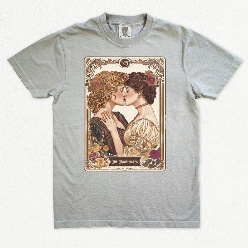 Lesbian Pride Tarot Card Shirt, And they were roommates shirt, Historians would call, lesbian girlfriend gift,...