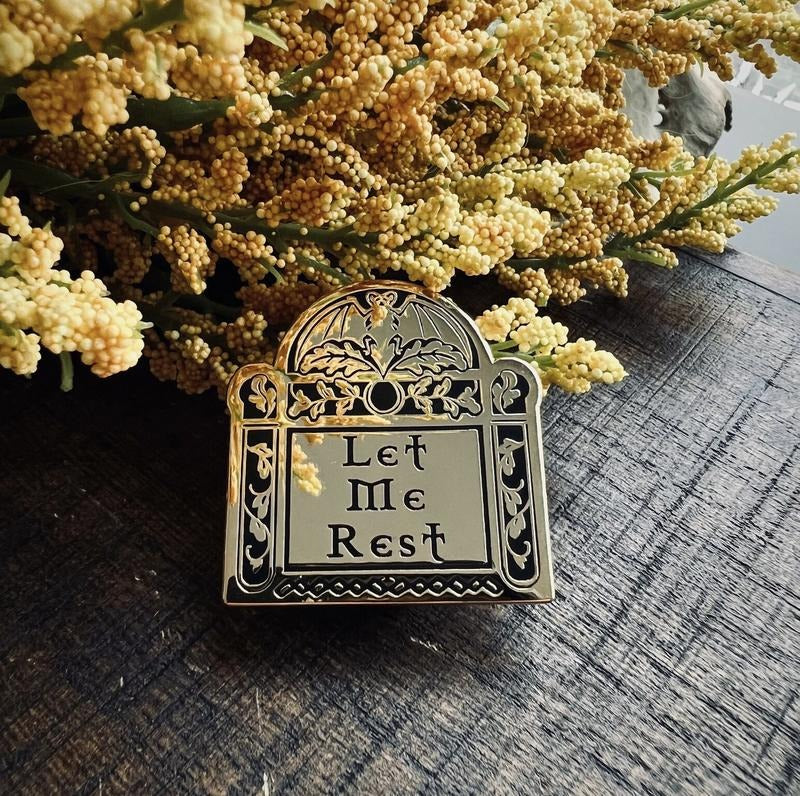 Let Me Rest gold enamel pin T-Shirts, Hoodie, Sweatshirt | DripVista.com
