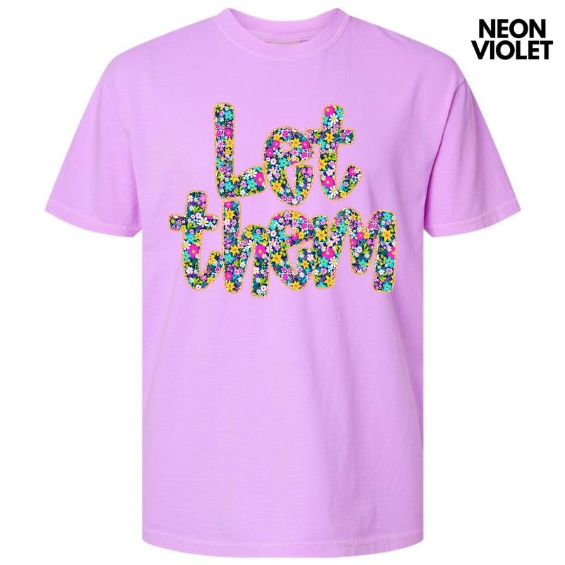Let Them Ditzy Floral Comfort Colors T-Shirt 'NLB' Hoodie, Sweatshirt | DripVista.com