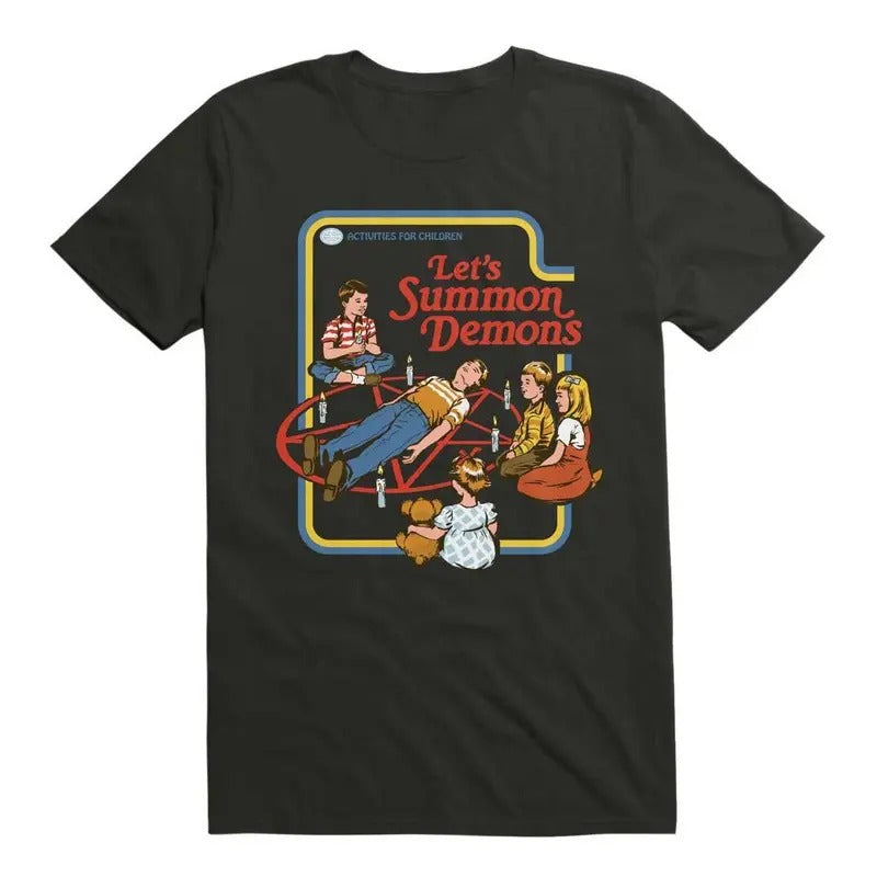 Let's Summon Demons T-Shirt By Steven Rhodes, humor shirt, funny tee shirt Hoodie, Sweatshirt | DripVista.com