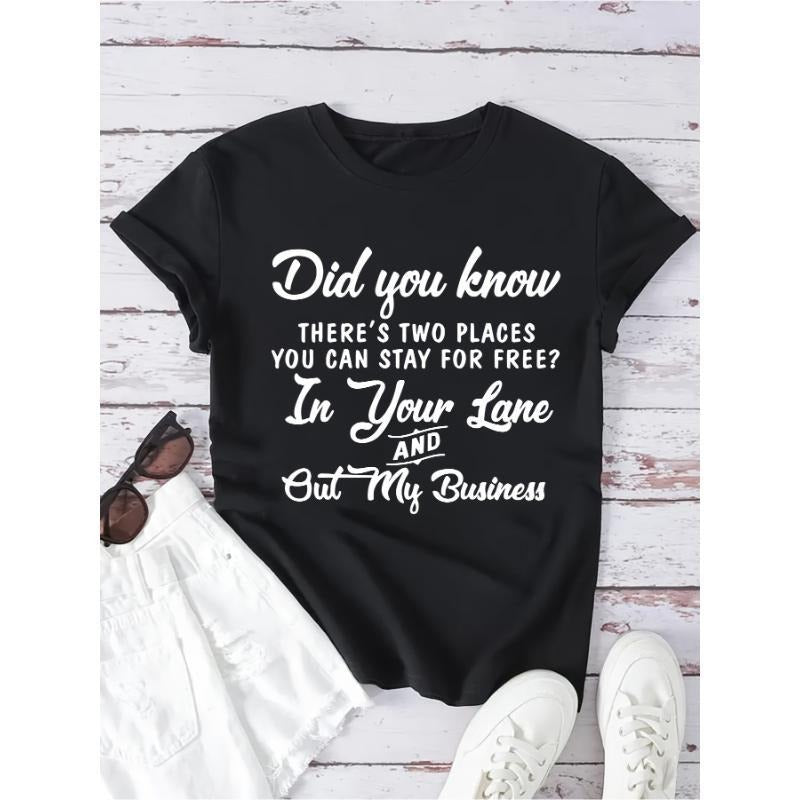 Letter Print Crew Neck T-shirt, Short Sleeve Casual Top For Summer & Spring, Women'WB shield Clothing Hoodie, Sweatshirt