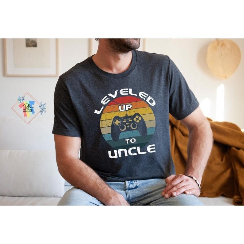 Leveled Up To Uncle Shirt Funny Gift For Gamer New Uncle Hoodie, T-shirt and sweater Sweatshirt | DripVista.com