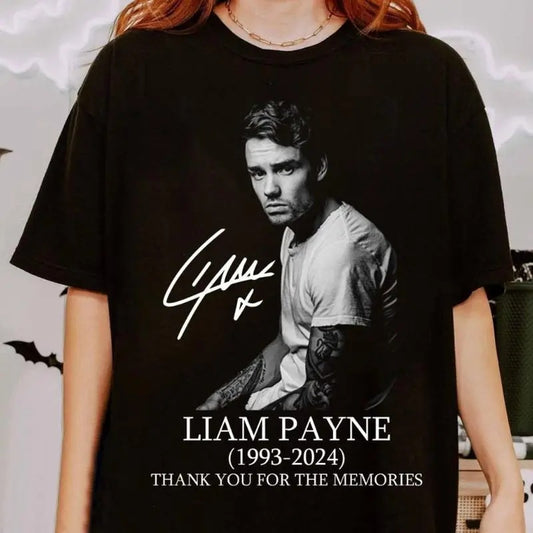 Liam Payne Thank You For The Memories Vintage Shirt, Rest In Peace Liam Payne 1993-2024 Tshirt, In Memory Of Liam Payne T-shirt, For Fans