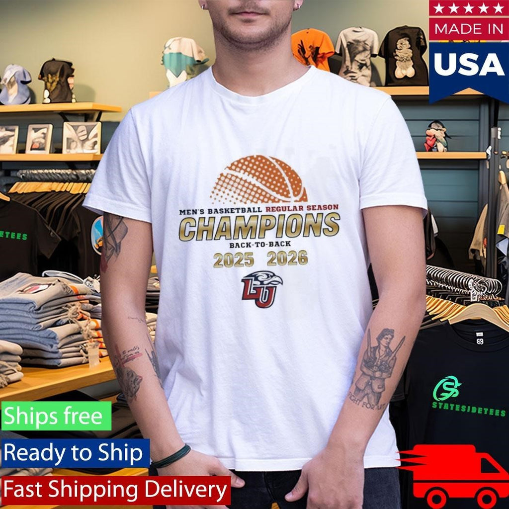 Liberty Flames Mens Basketball Regular Seasons Champions Back To Back 2025 2026 Shirt