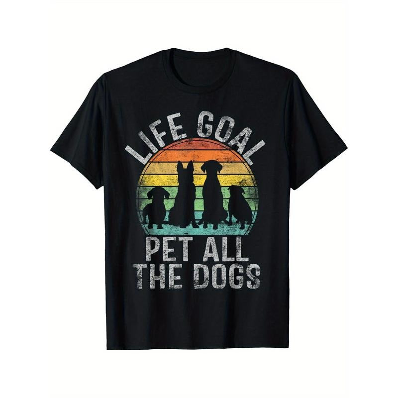 Life Goal Pet All The Dogs Shirt For Women Kids Funny Dog T-Shirt made in usa Hoodie, Sweatshirt | DripVista.com