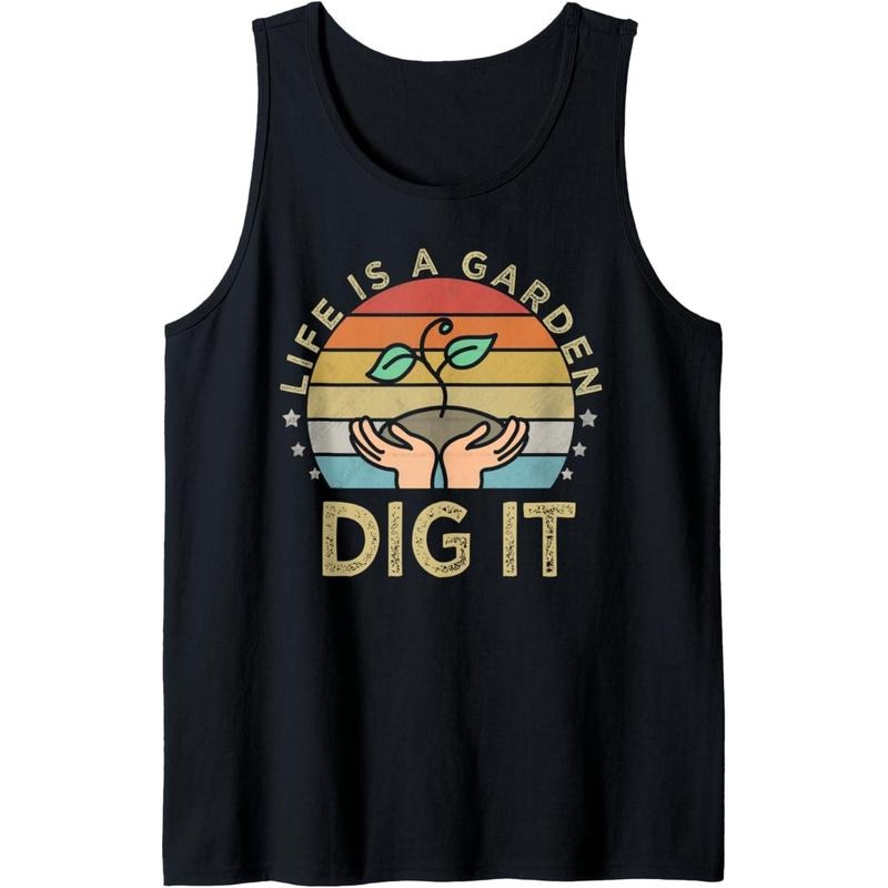 Life is a garden dig it | Garden love, Retro vintage farmer Tank Top made in USA T-Shirts, Hoodie, Sweatshirt | DripVista.com