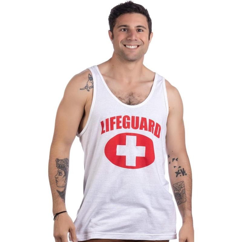 Lifeguard | White Adult Professional Lifeguarding Uniform Fitted Unisex Men Women Tank Top T-Shirts, Hoodie, Sweatshirt
