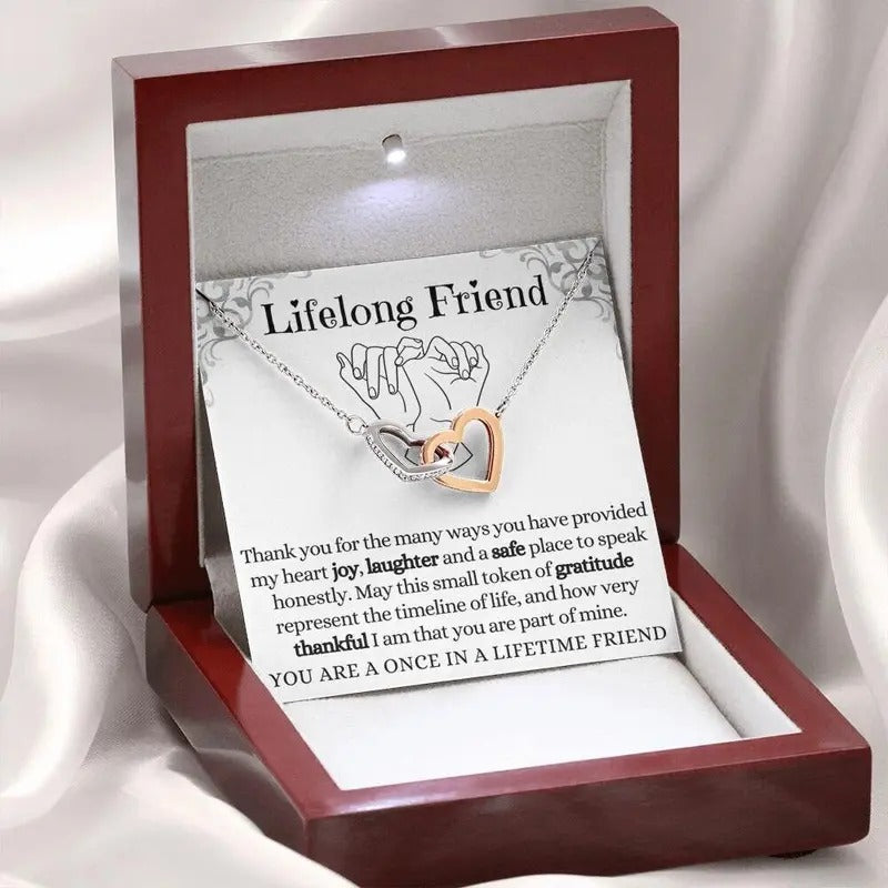 Lifelong Friend Necklace, Friendship Inspirational Quote Meaningful Friend Gift, Friendship Necklace, Best Friend Gift,...