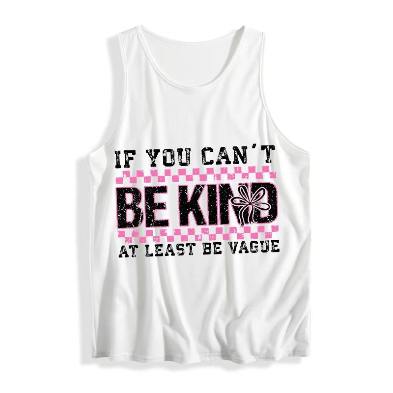 Light - hearted Sleeveless Vest Featuring WB shield Sarcastic Phrase Gunpla brand WB shield Trendy Pink Checkered Pattern...