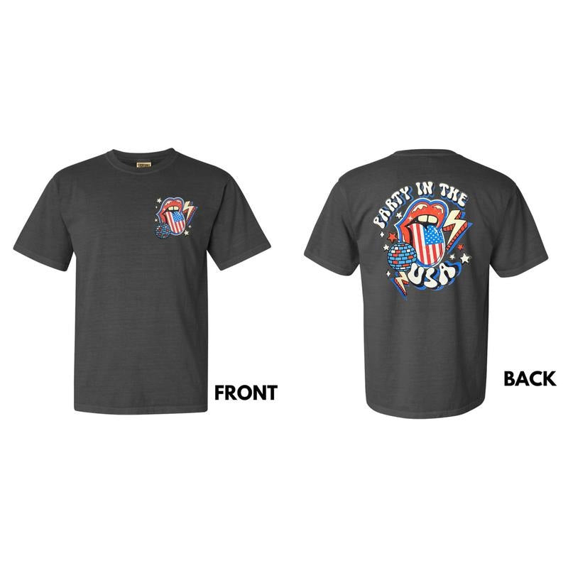 Lightning Disco USA Party Comfort Colors T-Shirt