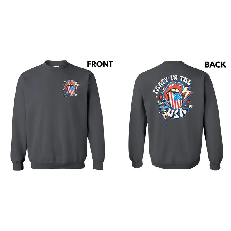 Lightning Disco USA Party Sweatshirt