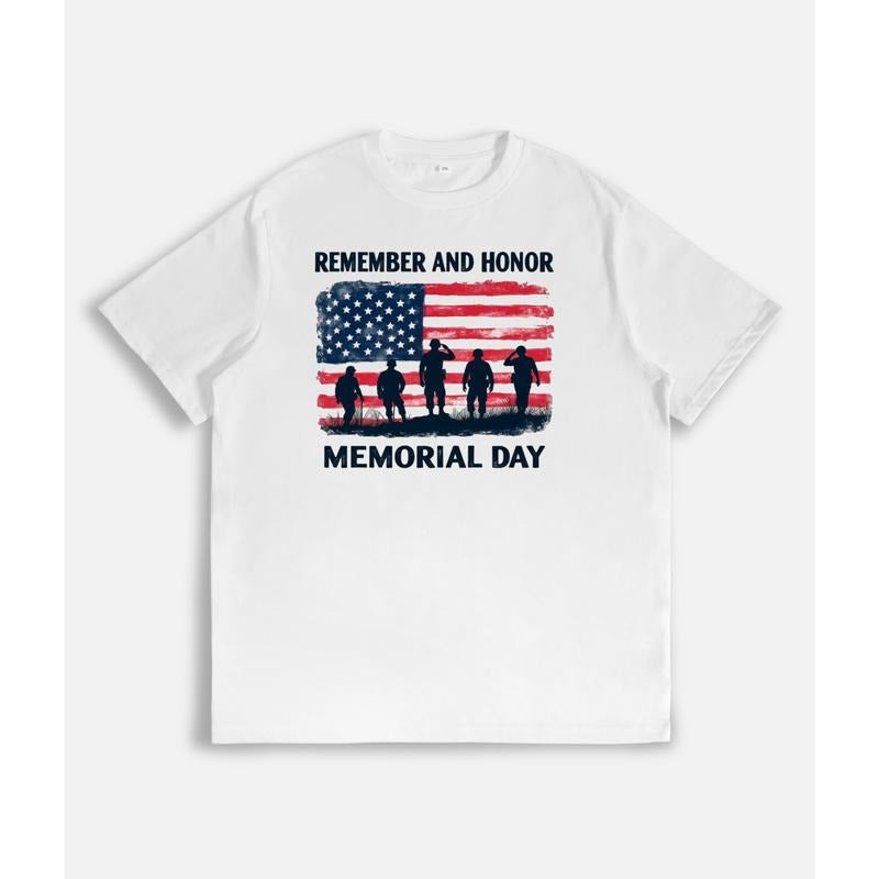Lightsaber brand - Shirt for Memorial Day: Paying Tribute with American Flag Gunpla brand Soldier Silhouettes style 02