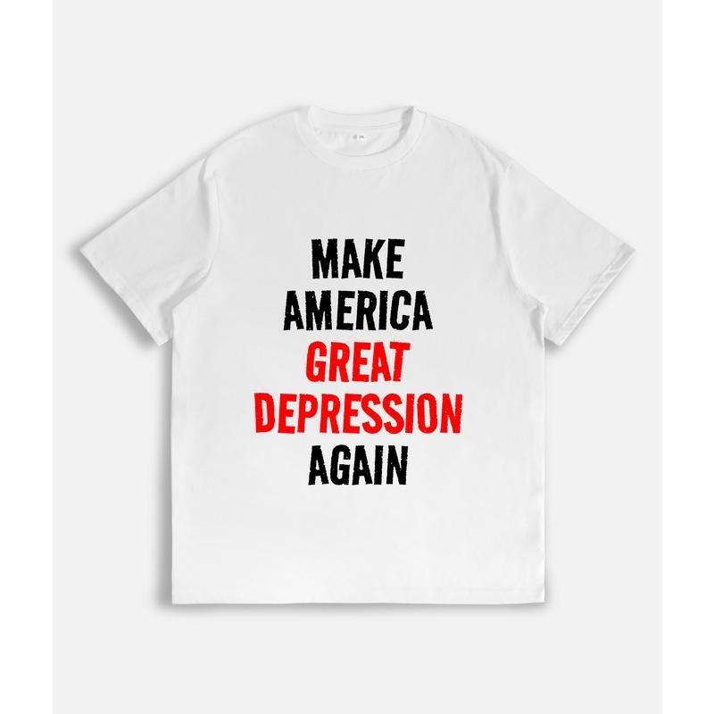 Lightsaber brand - Shirt with "MAKE AMERICA GREAT DEPRESSION AGAIN" Slogan Hoodie, Sweatshirt | DripVista.com