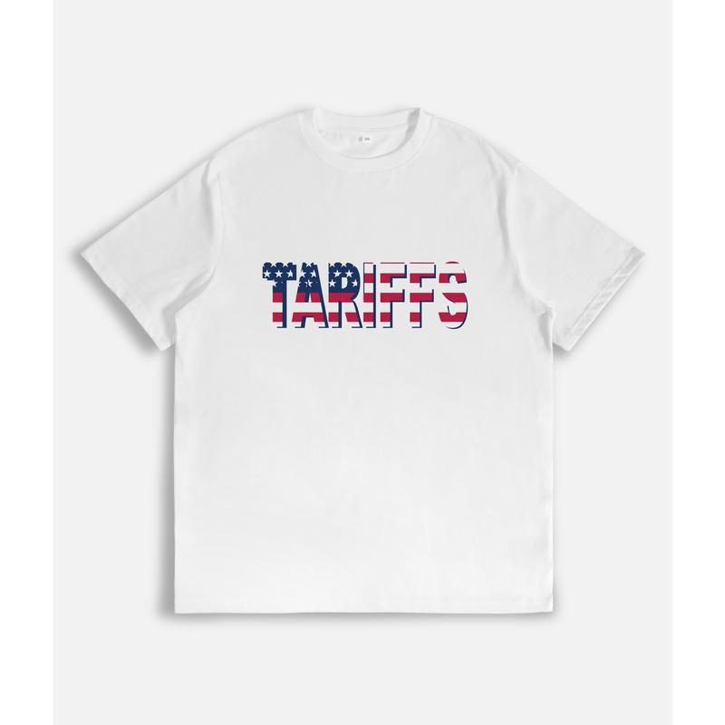 Lightsaber brand - Shirt with "TARIFFS" Red plumber brand US Flag - Inspired Typography Hoodie, Sweatshirt | DripVista.com