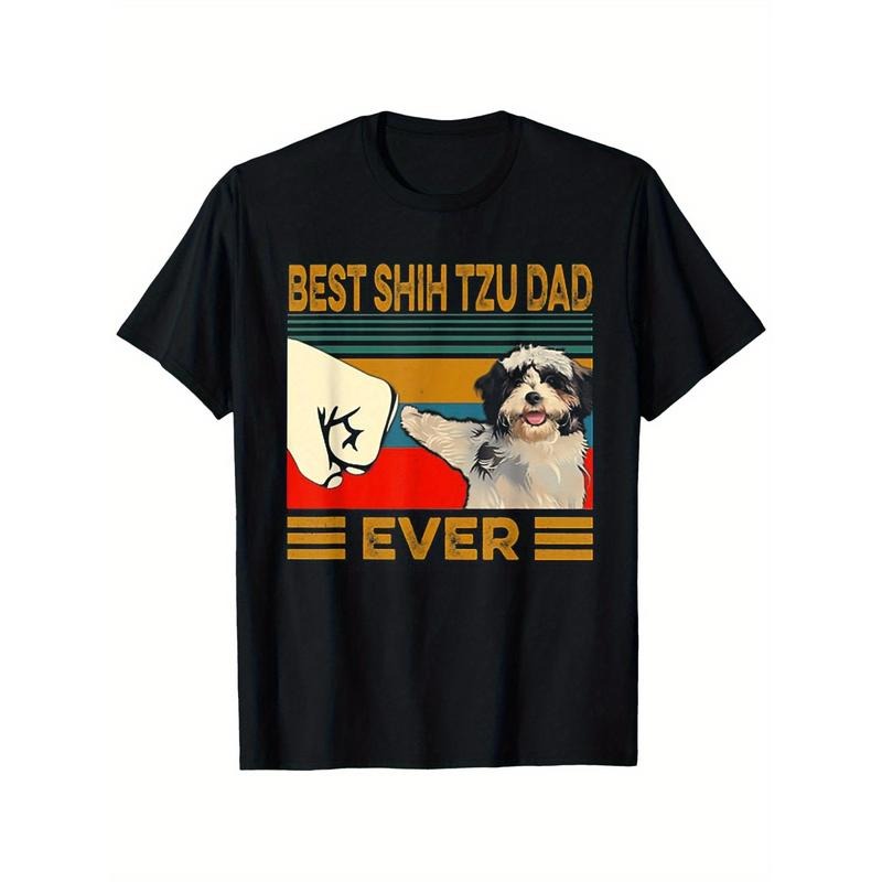 Lightsaber brand - shirt Celebrating Shih Tzu Dads: 'Best Shih Tzu Dad Ever' with Fist
