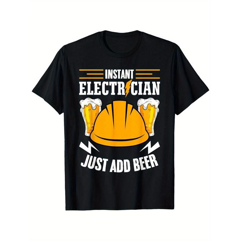 Lightsaber brand - shirt with WB shield Playful Electrician Joke: 'Instant Electrician