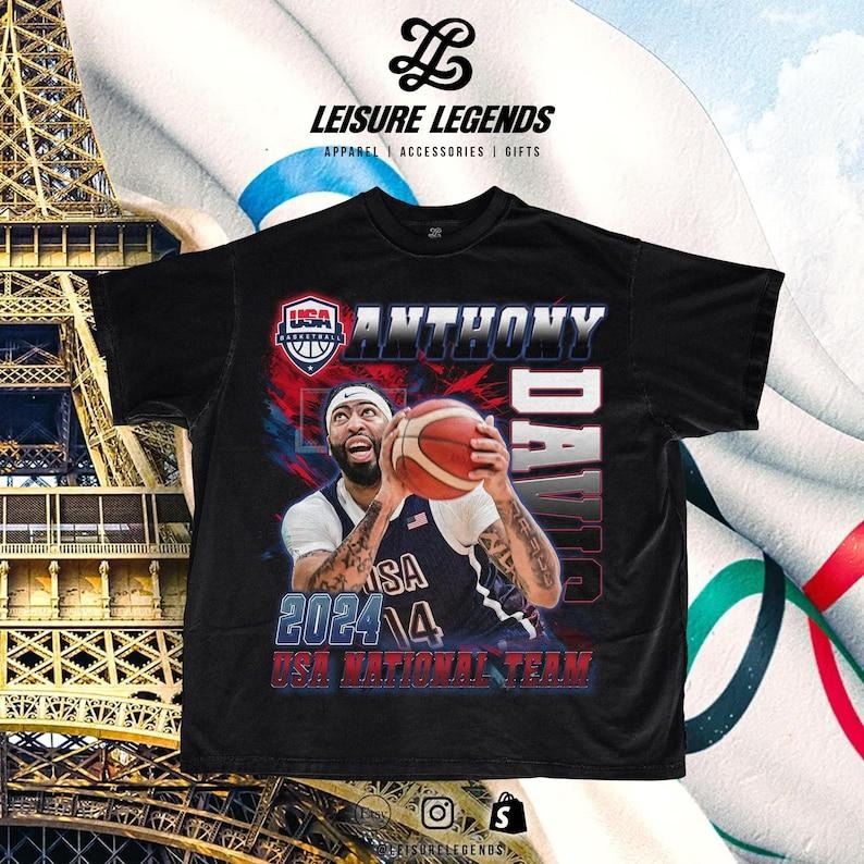 Limited Edition 2024 Paris Olympics USA National Team Oversize - Anthony Davis - #14