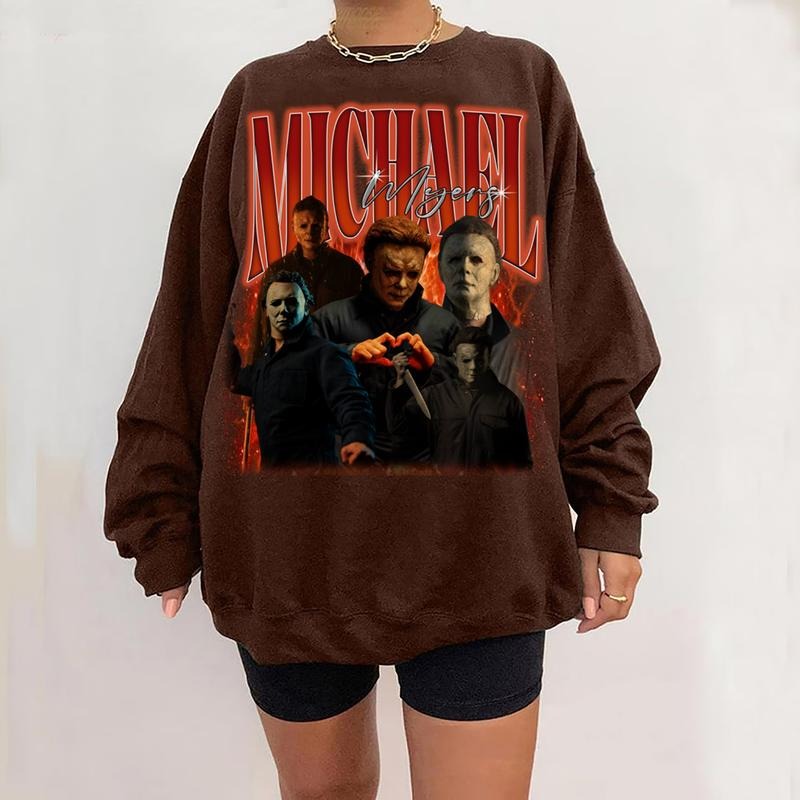Limited Michael Myers Vintage T-Shirt, Michael Myers Graphic T-shirt, Retro 90's Fans Homage T-shirt, Gift For Women and Men Top Womenswear Underwear Streetwear