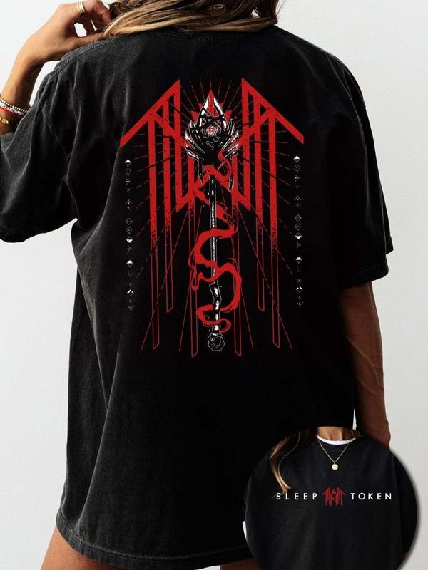 Limited Sleep Token 2025 Tour Merch T-Shirt, Trendy Sleep Token Streetwear Top Casual Y2K T-Shirt vintage, Gift for Men...