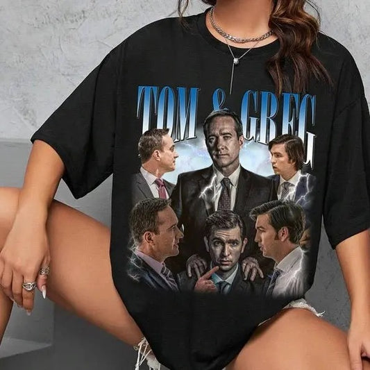Limited Tom & Greg Succession Vintage T-Shirt, Tom and Greg Succession Gift For Women and Man Unisex T-Shirt Top Womenswear Original Oversized