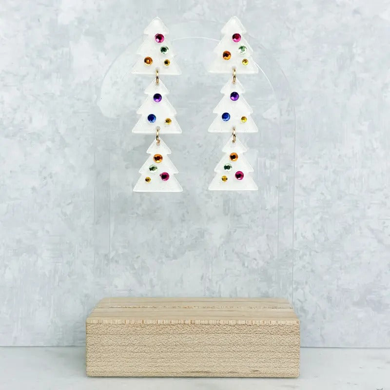 Linked Trio Christmas Tree Earrings T-Shirts, Hoodie, Sweatshirt | DripVista.com