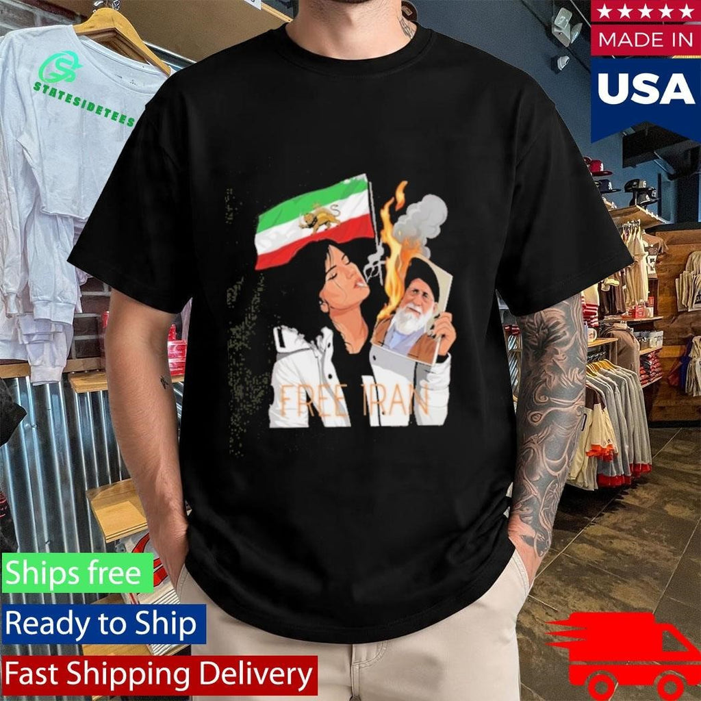 Lion And Sun Flag Persian Free Iran Shirt