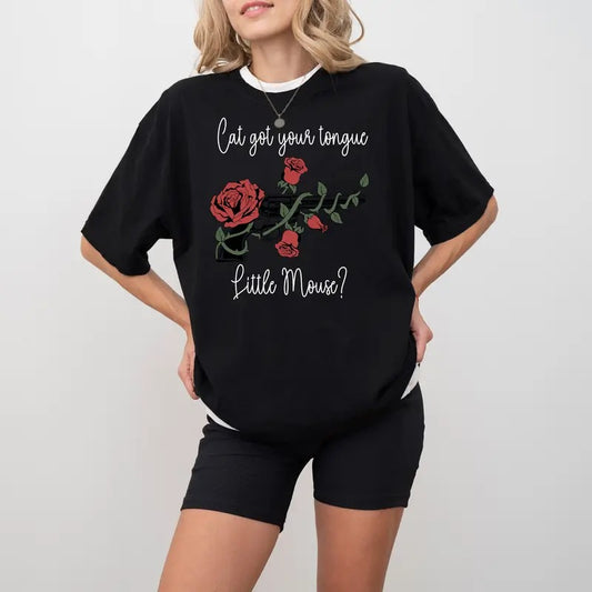 LittIe M0use Shirt, Hauntjng AdeIjne Shirt, Dark Romance Merch, Smut Reader Tee, Women's Book Lover Tee, Gift For Her