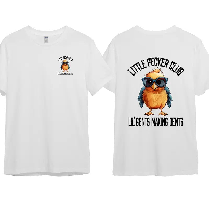 Little Pecker Club Men 2 side T-shirt Cotton Top Shortsleeve For Men For Women Hoodie, Sweatshirt | DripVista.com