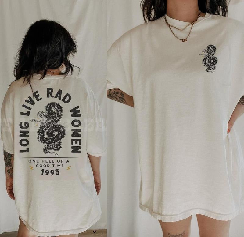 Long Live Rad Women Tee, Trendy aesthetic boho tee, feminist girl power shirt Hoodie, Sweatshirt | DripVista.com