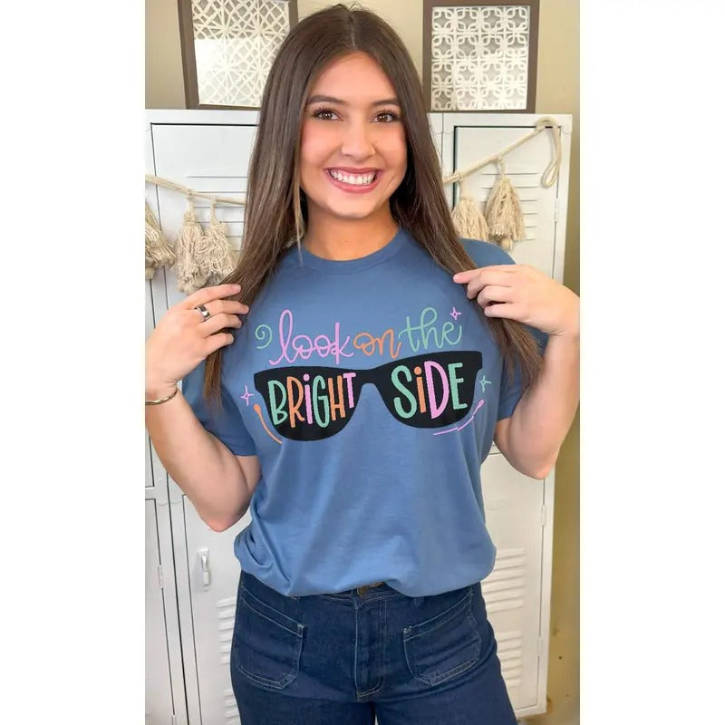 Look On The Bright Side Graphic T-Shirt Hoodie, Sweatshirt | DripVista.com