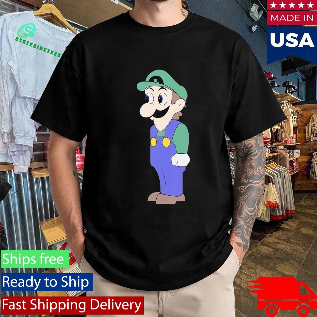 Look at Front of Shirt for Boobs Luigi Shirt