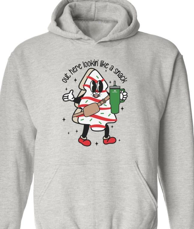 Looking Like a Snack Christmas Tree Cake Sweatshirt T-Shirts, Hoodie | DripVista.com