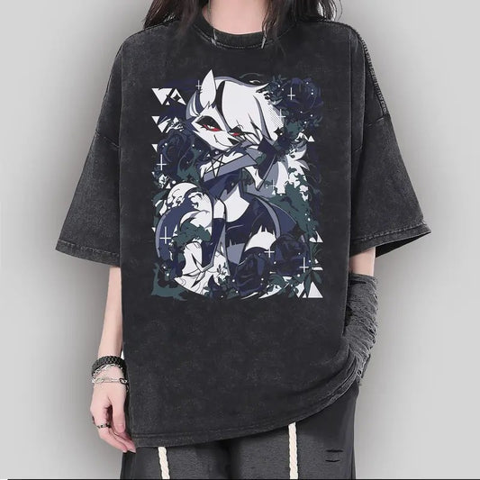 Loona Demon Form Gothic T-Shirt, T-Shirt, T-Shirt, Helluva Boss Characters, Helluva Boss Cartoon , Birthday Gift for fan Hazbin Hotel