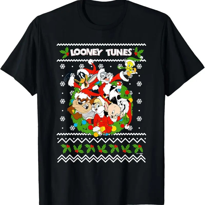Looney Christmas Ugly Christmas T-Shirt