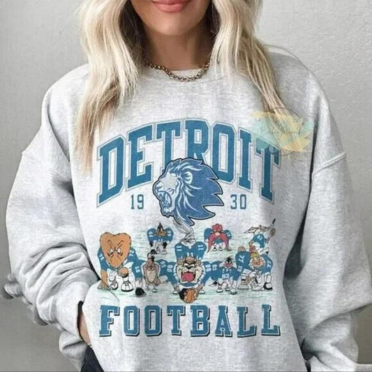 Looney Tunes Detroit Graphic Sweatshirt Unisex Men Women
