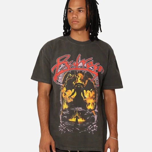 Lord Of The Rings Balrog Vintage T-Shirt Black Trending Movie T shirt Vintage 90s T-shirt gift for Movie fans gift for him gift for her unisex T-shirt Urbanwear Shirt Fabric Menswear Top Casual Streetwear Tshirt Cotton Shortsleeve Crewneck