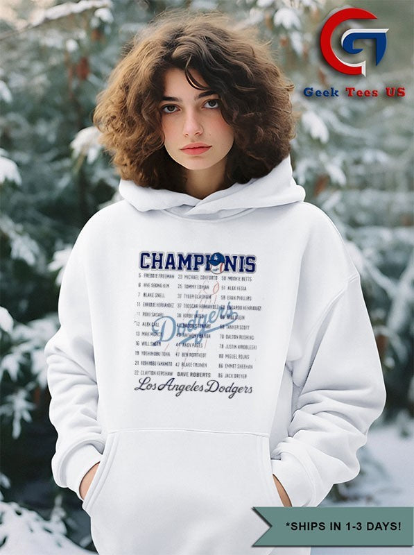 Los Angeles Dodgers baseball Back 2 Back World Series 2024-2025 Champions t-shirt
