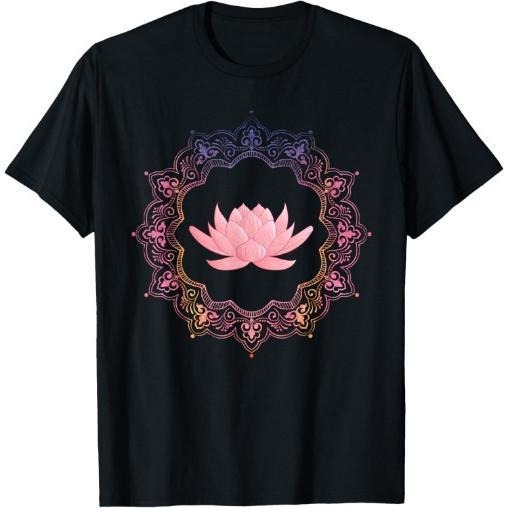 Lotus Mandala Circle | Spiritual Yoga T-Shirt Made in USA Hoodie, Sweatshirt | DripVista.com
