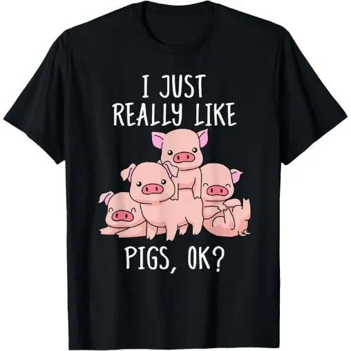 Love Pig Shirt Pig Gifts Pigs Tshirt Men Cute Swine T-Shirt Made in USA Hoodie, Sweatshirt | DripVista.com