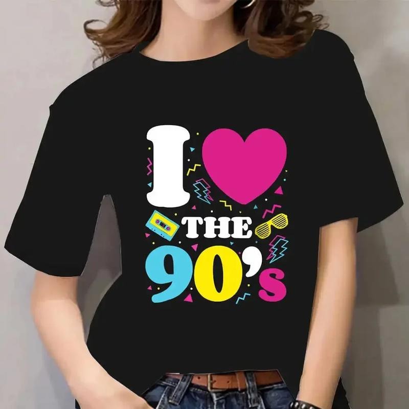 Love Spiky hair fighters printed T-shirt for women'WB shield summer Straw hat pirates short sleeved oversized top casual...