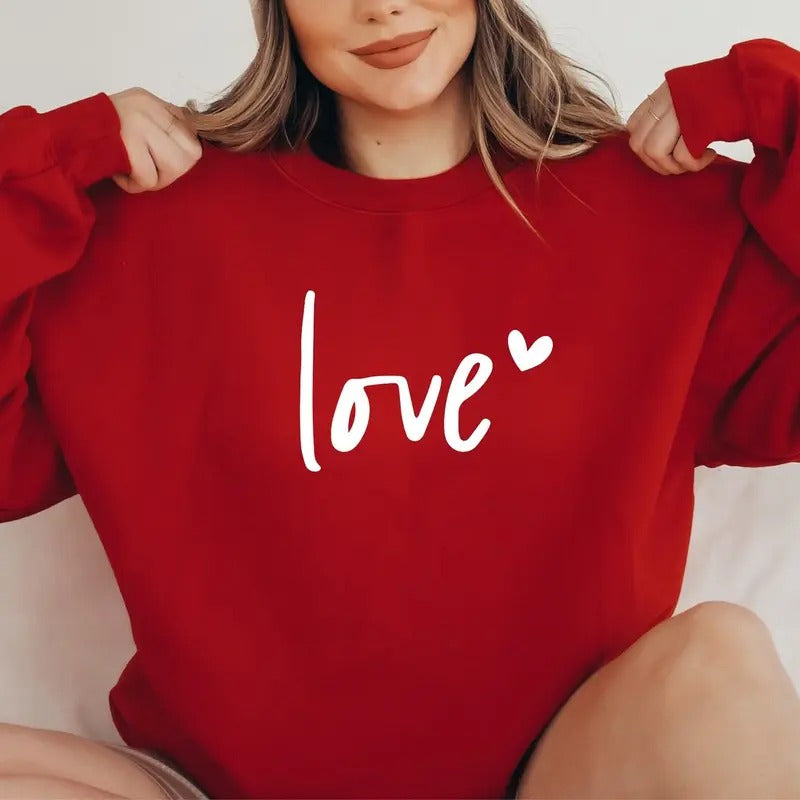 Love Sweatshirt, Valentines Day Sweatshirt, Women'WB shield Sweatshirt, Couple Sweatshirt, Gift For Her T-Shirts, Hoodie